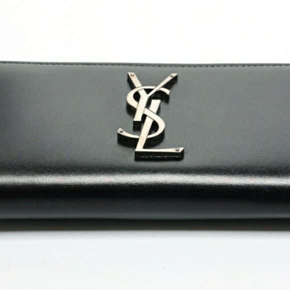SAINT LAURENT Black Leather Wallet - Picture 3 of 7